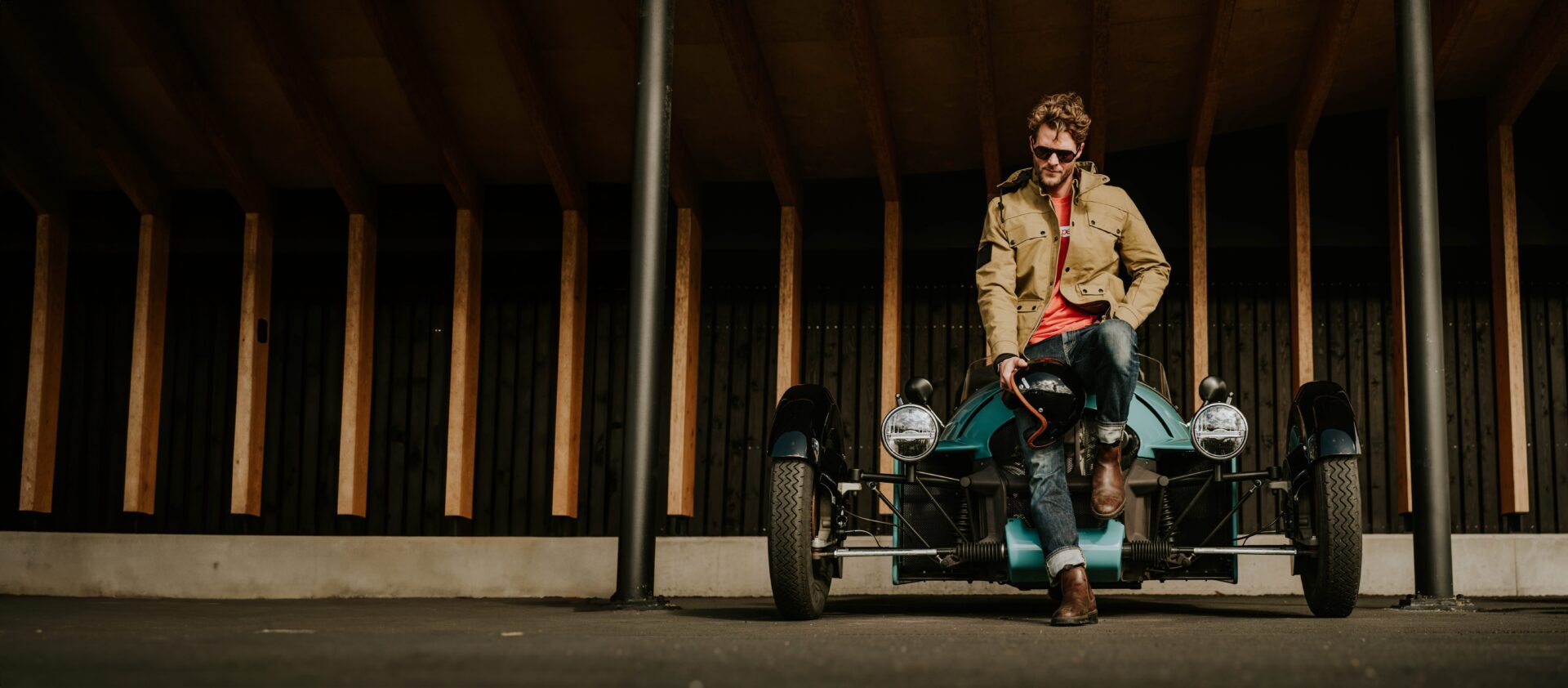Super 3 owner wearing Morgan x Malle jacket.